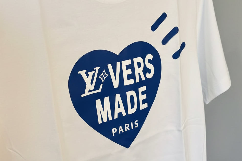LV BLUE HEART PARIS - medium