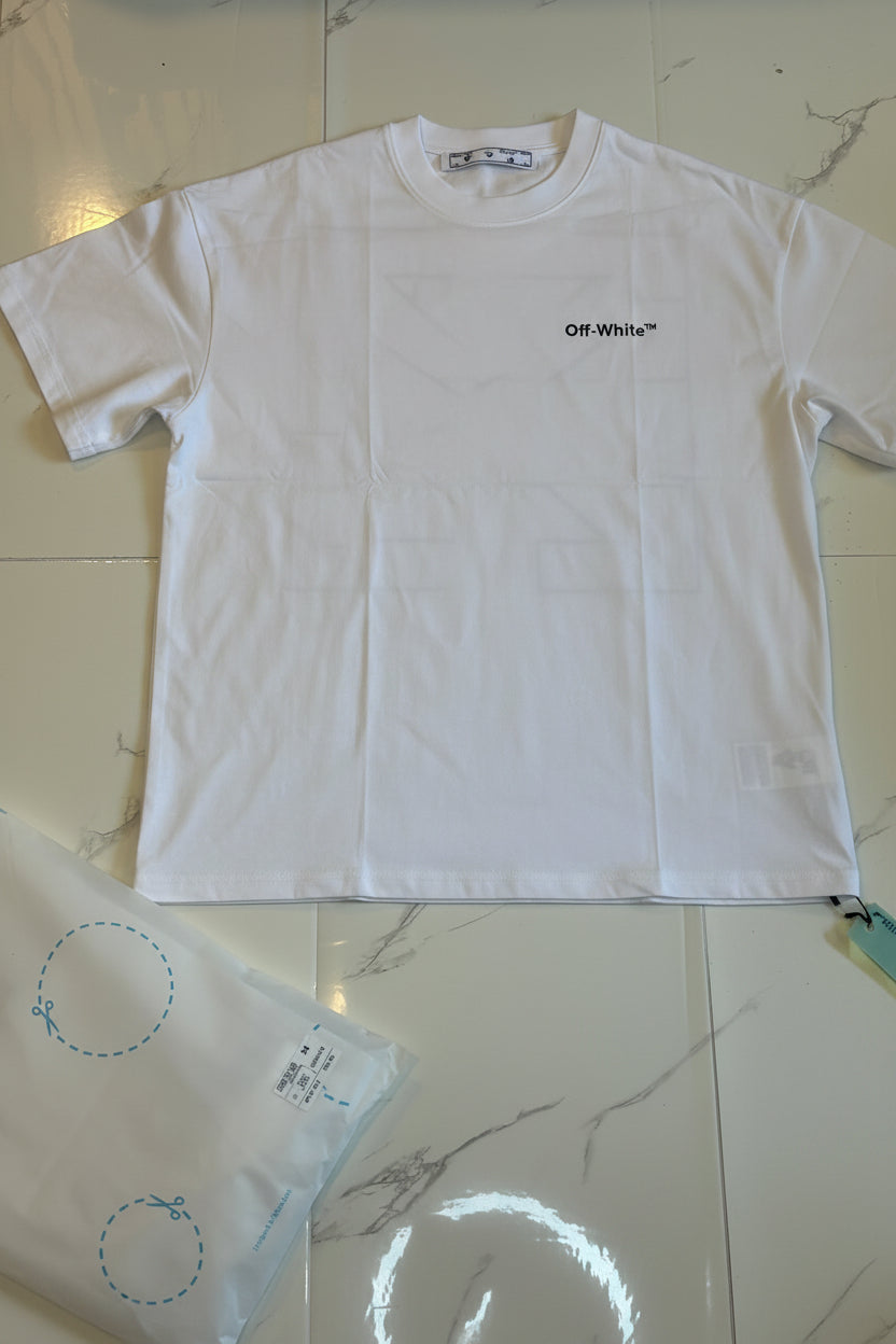OFF WHT CLASSIC BACK T SHIRT