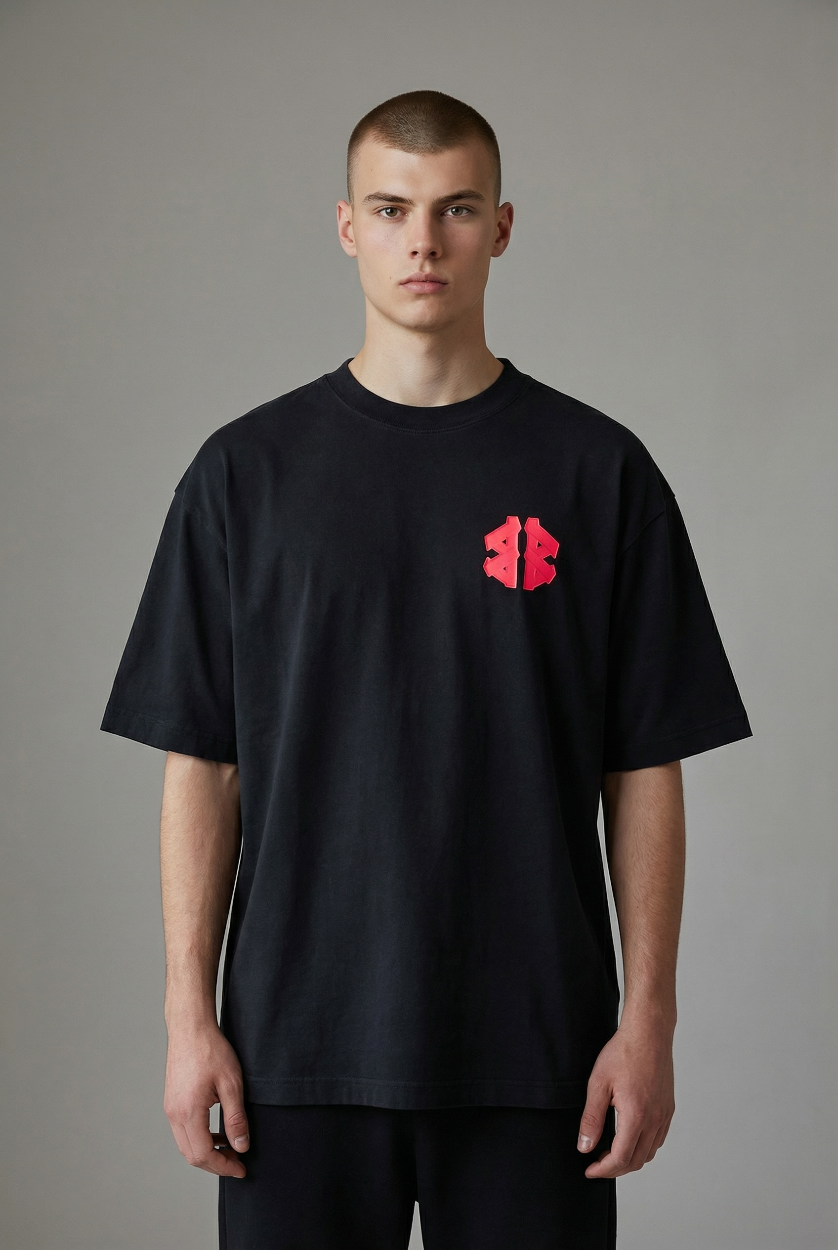 BALNCIAGA RED 3D LOGO - medium