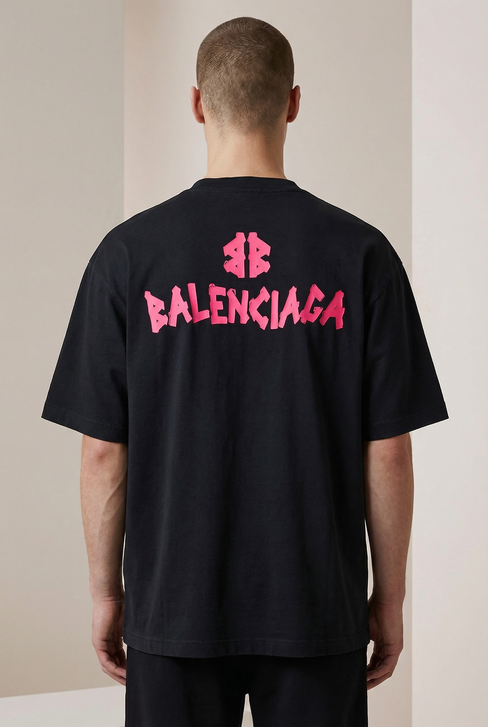 BALNCIAGA RED 3D LOGO - medium
