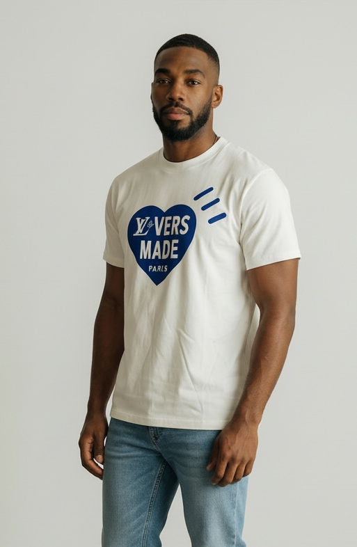 LV BLUE HEART PARIS - medium