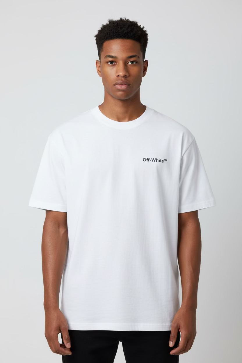 OFF WHT CLASSIC BACK T SHIRT