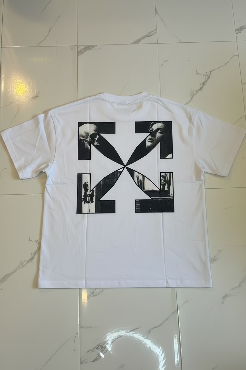 OFF WHT CLASSIC BACK T SHIRT