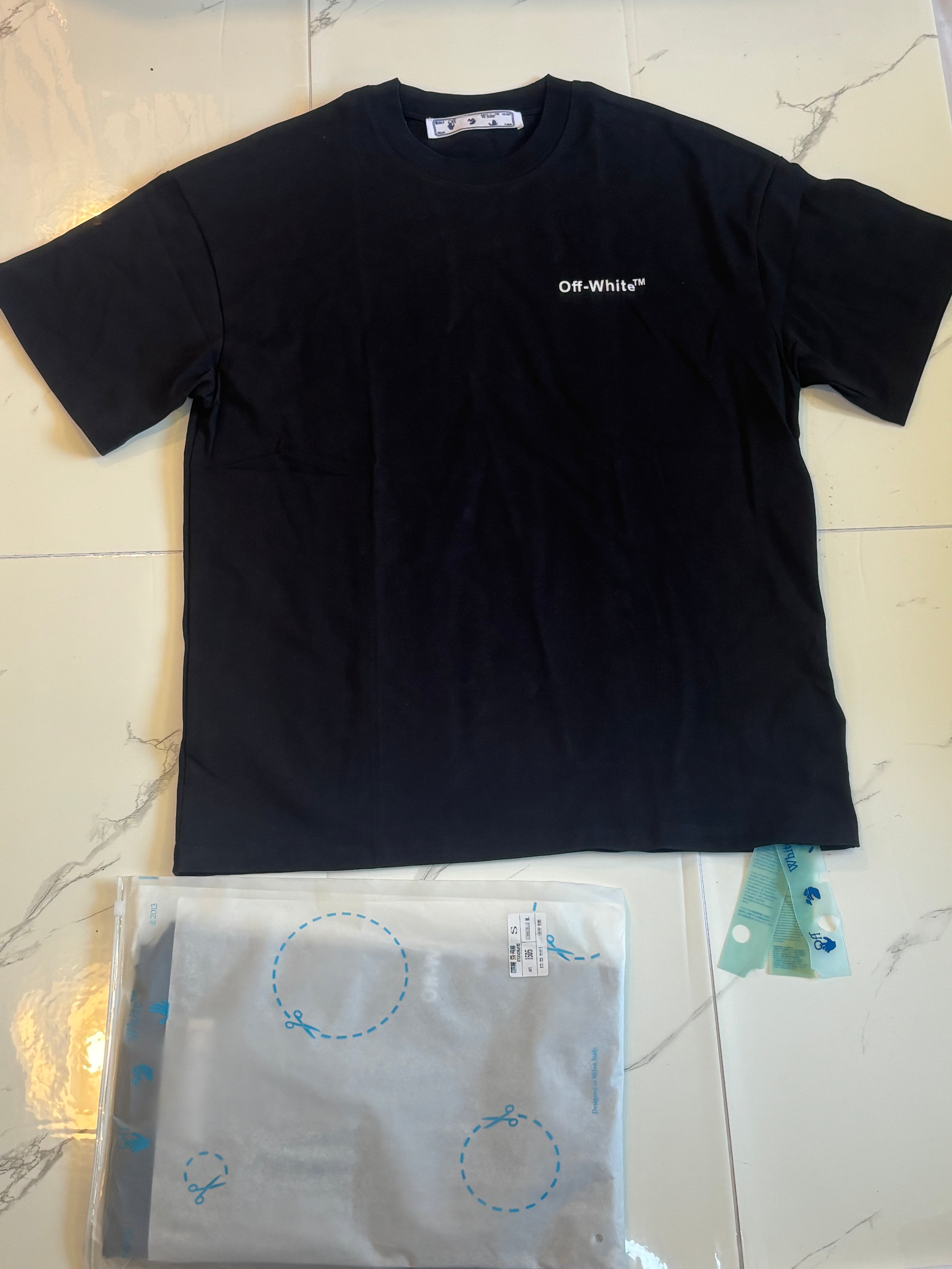 OFF WHT CLASSIC BACK T SHIRT