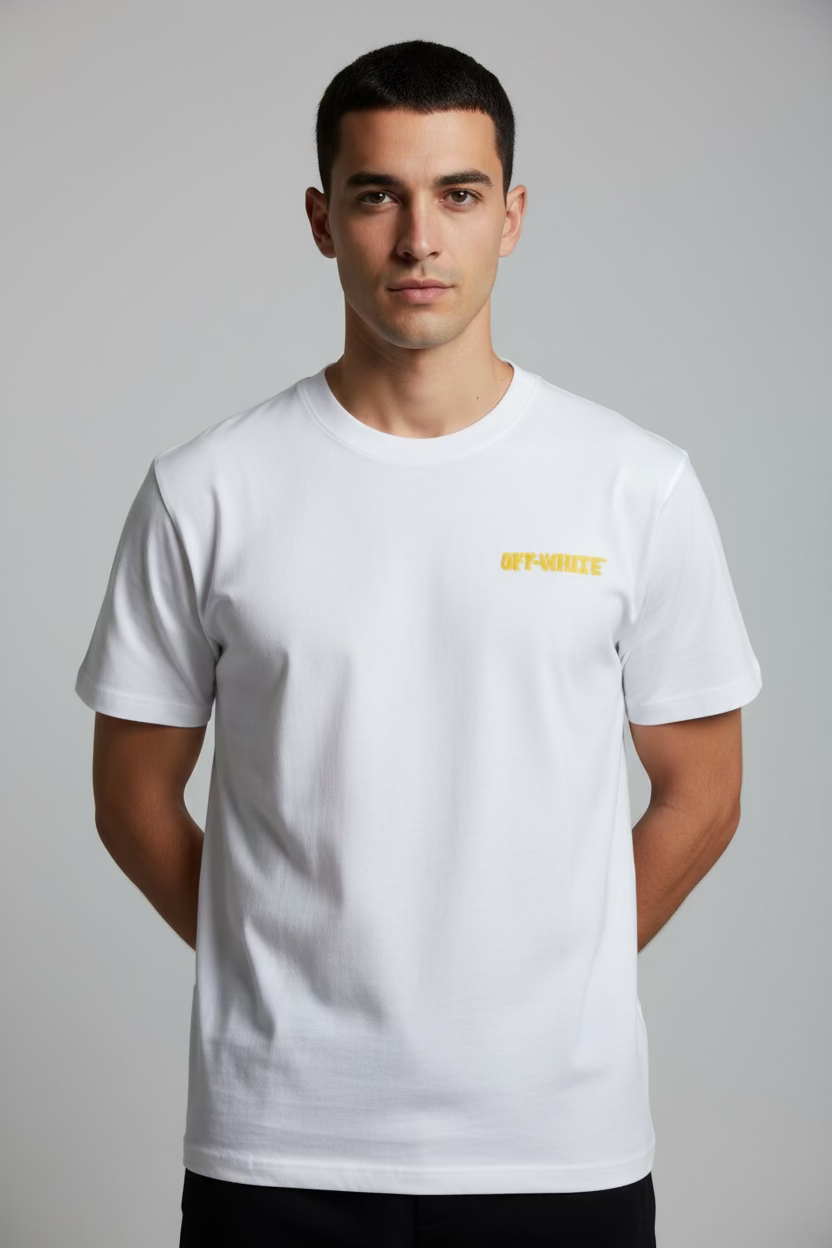 OFF WHT GHOST LOGO T SHIRT