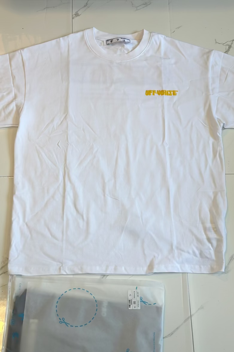 OFF WHT GHOST LOGO T SHIRT