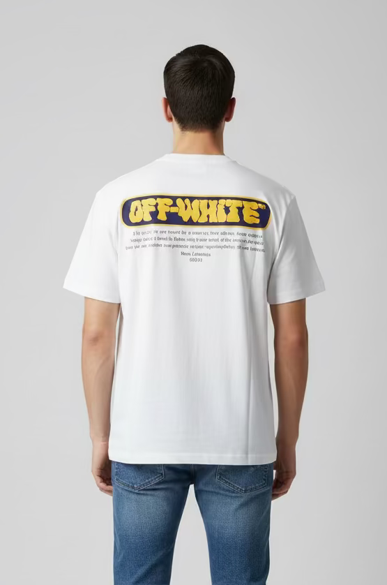 OFF WHT GHOST LOGO T SHIRT