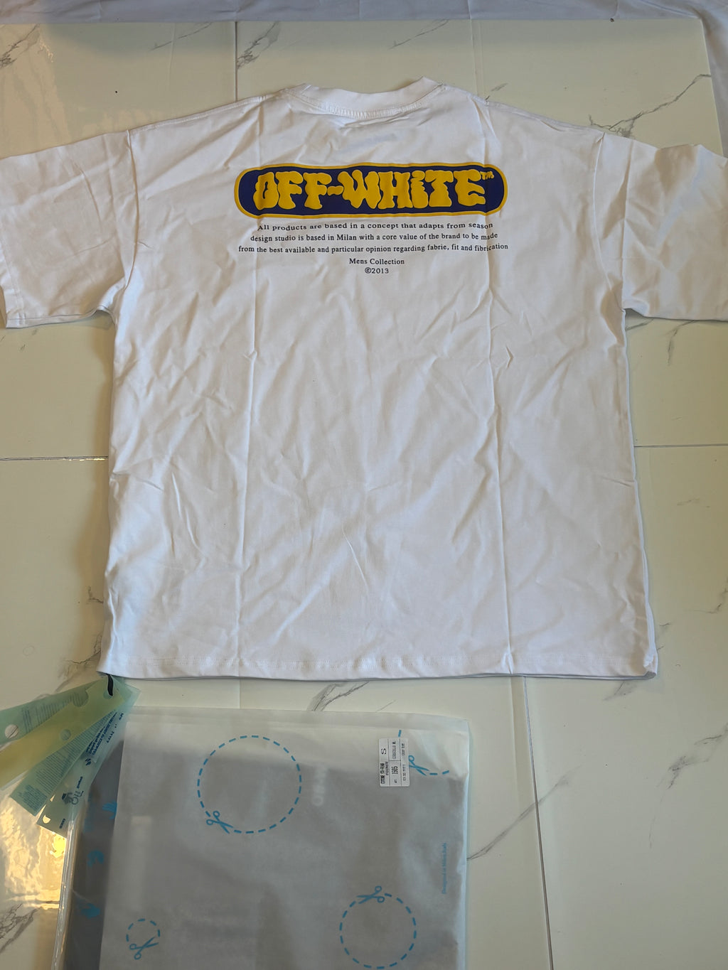 OFF WHT GHOST LOGO T SHIRT