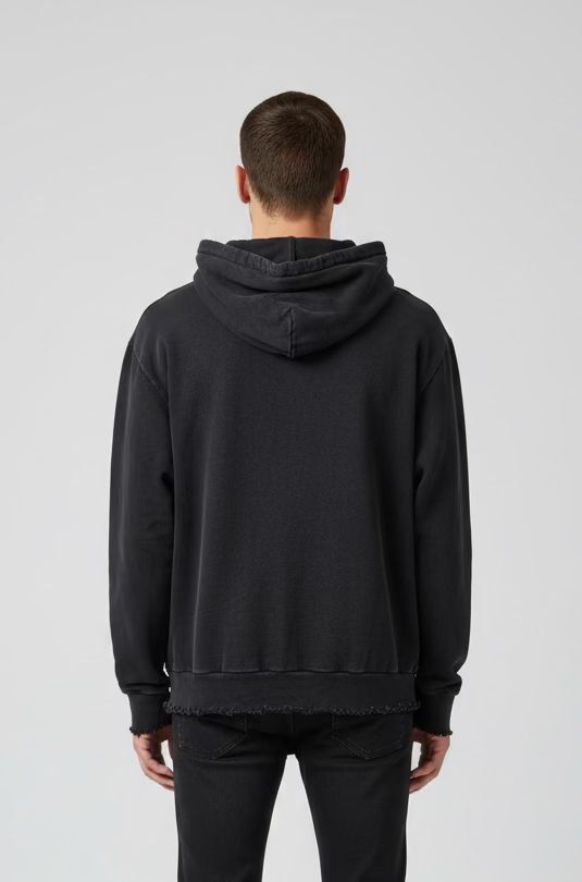 BALNCIAGA DISTRESSED HOODIE small