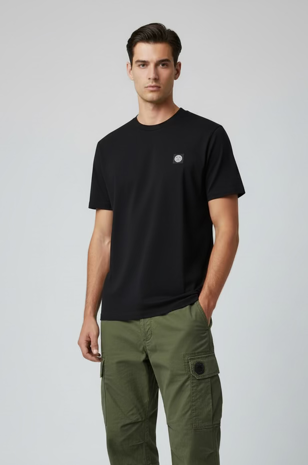 STNE ISLAND PATCH T SHIRT