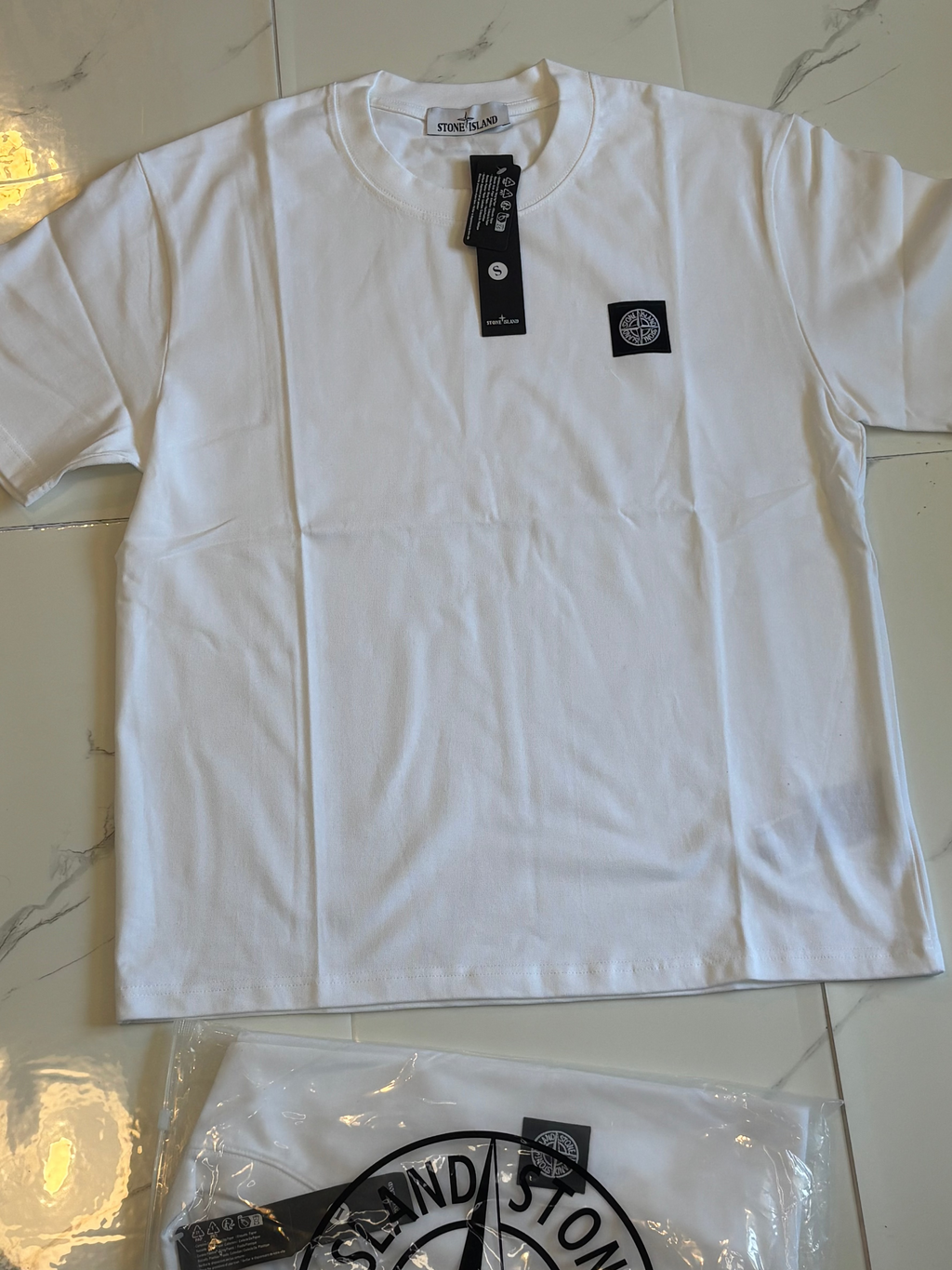 STNE ISLAND PATCH T SHIRT