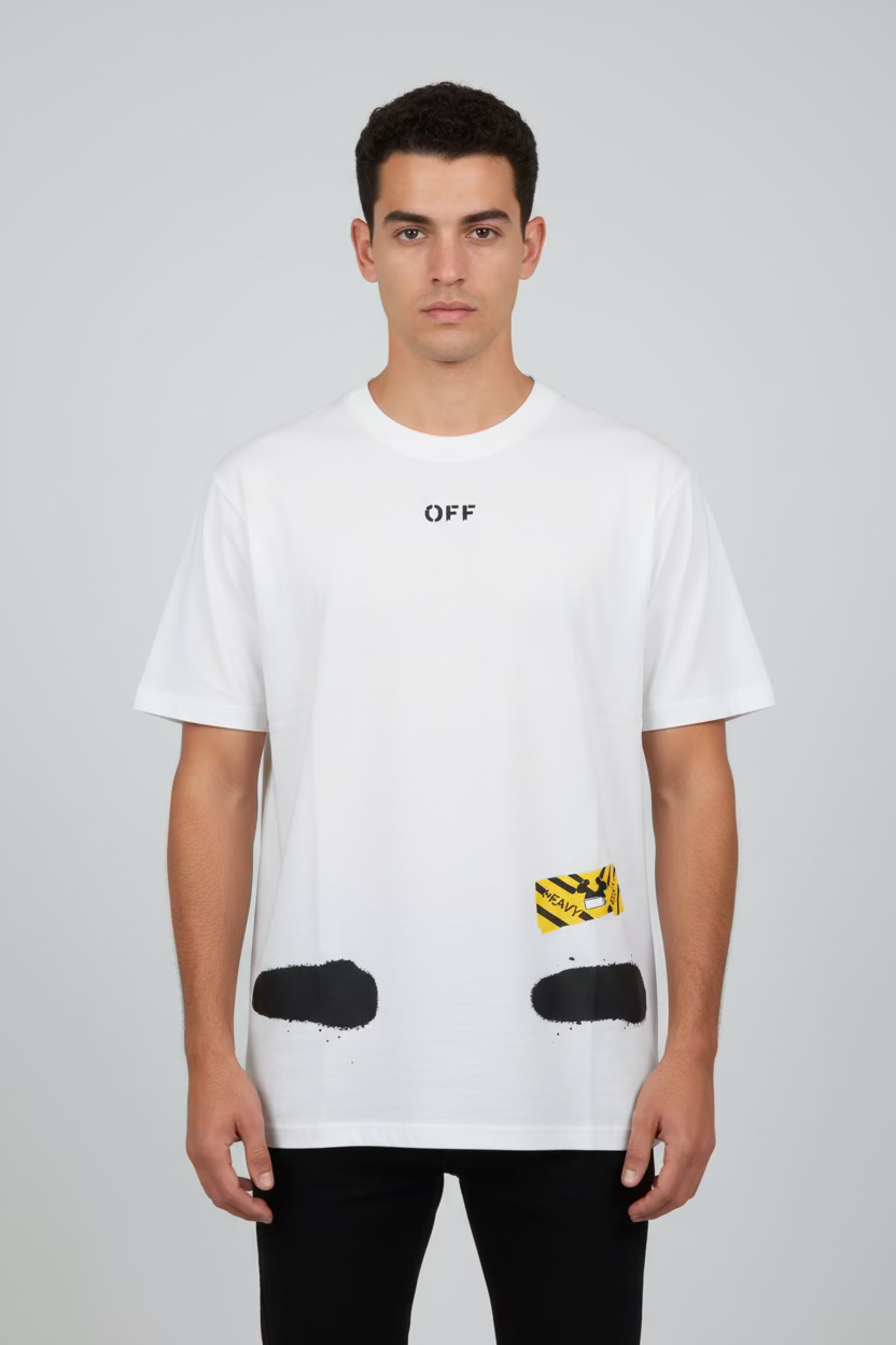 OFF WHT STRIPES LOGO