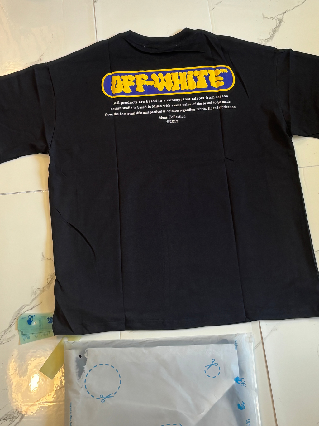 OFF WHT GHOST LOGO T SHIRT