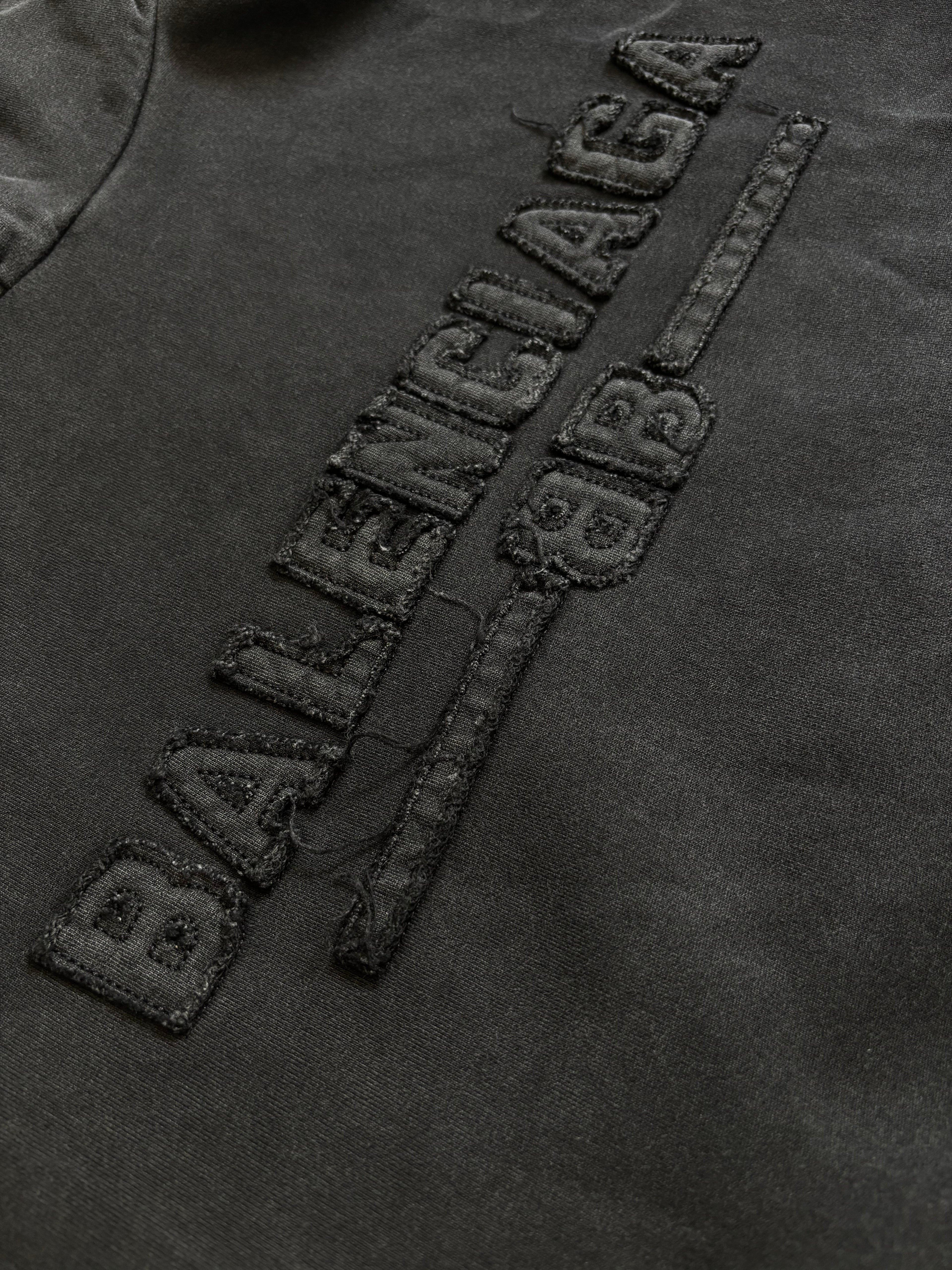BALNCIAGA DISTRESSED HOODIE small