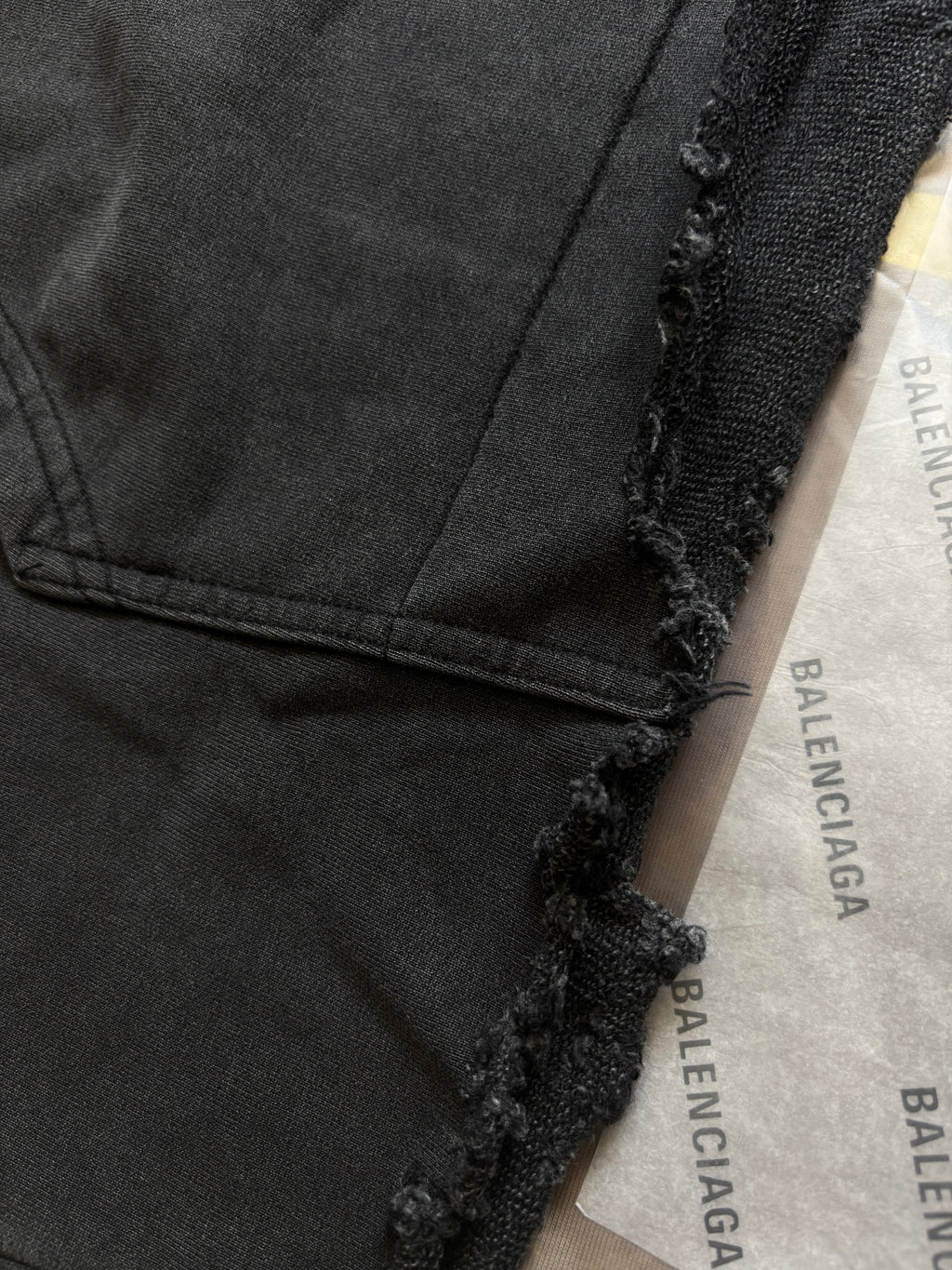 BALNCIAGA DISTRESSED HOODIE small