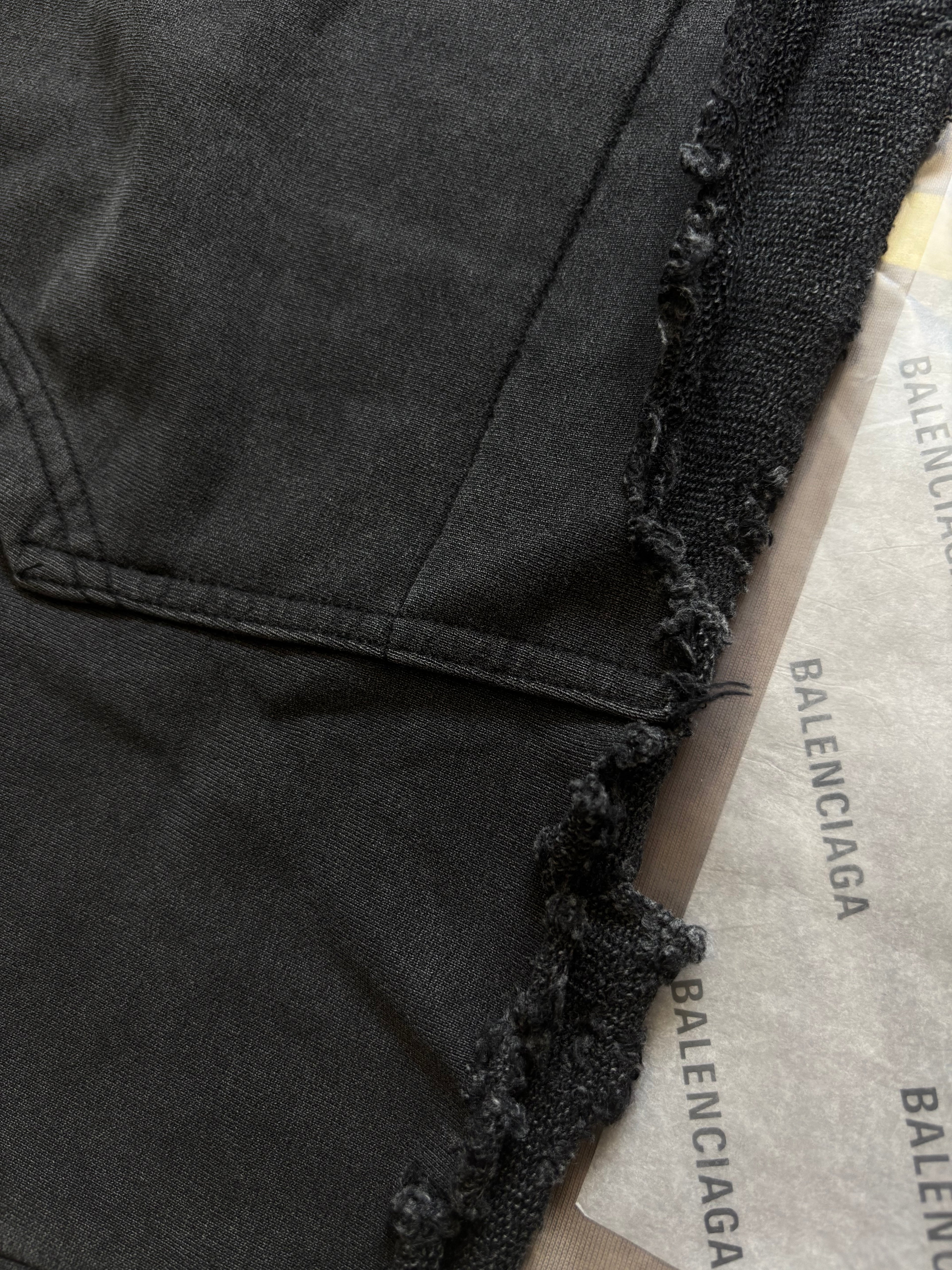 BALNCIAGA DISTRESSED HOODIE small