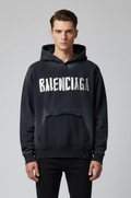 Balnciaga 3D Metal Hoodie
