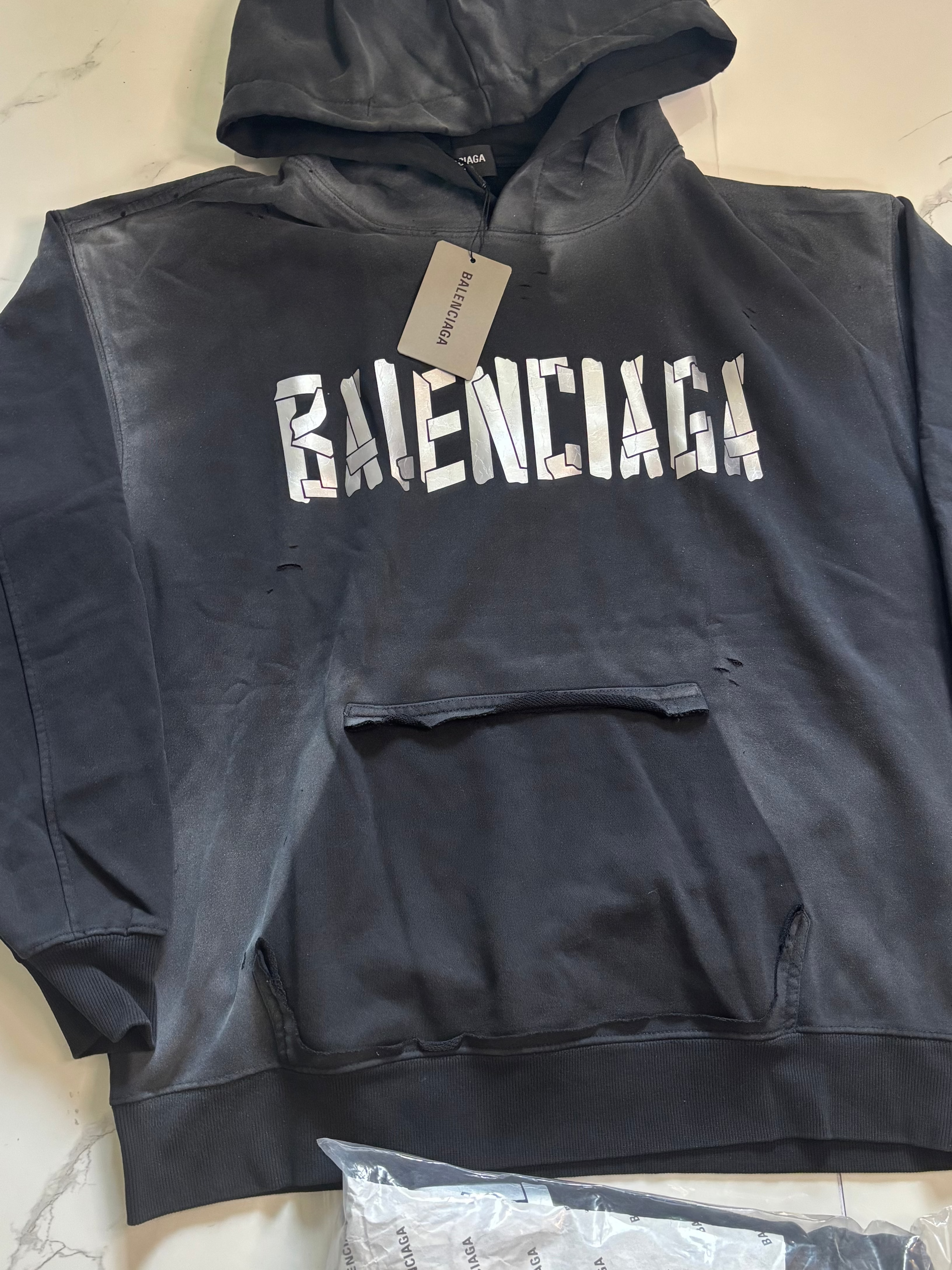 BALNCIAGA 3D METAL HOODIE