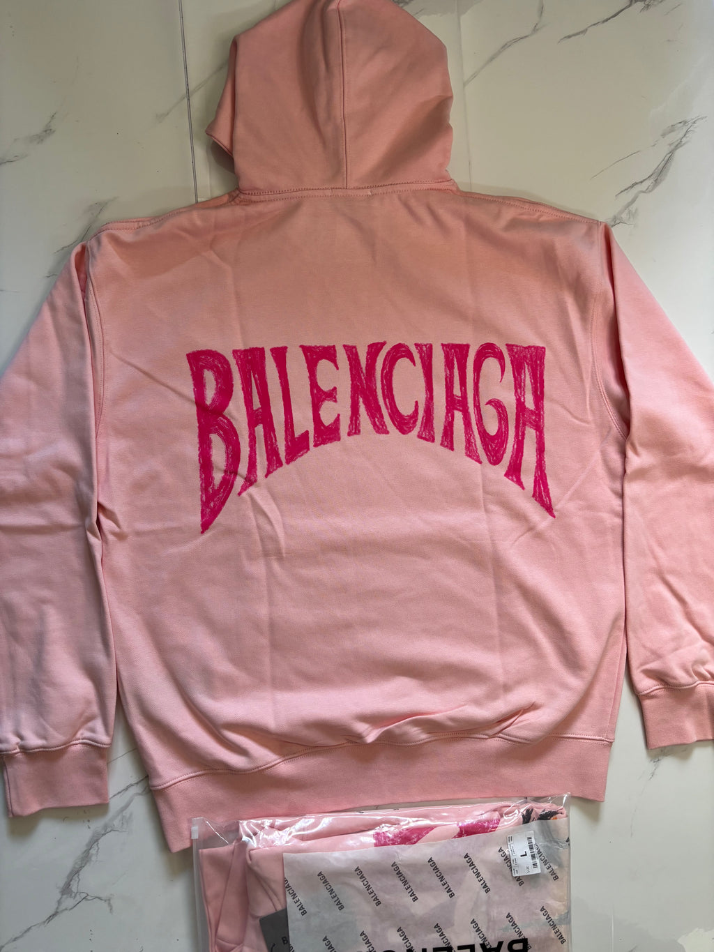 BALNCIAGA PARIS EDITION HOODIE cherry