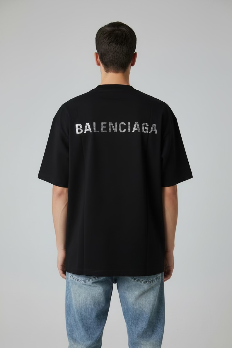 BALNCIAGA CRYSTAL T shirt