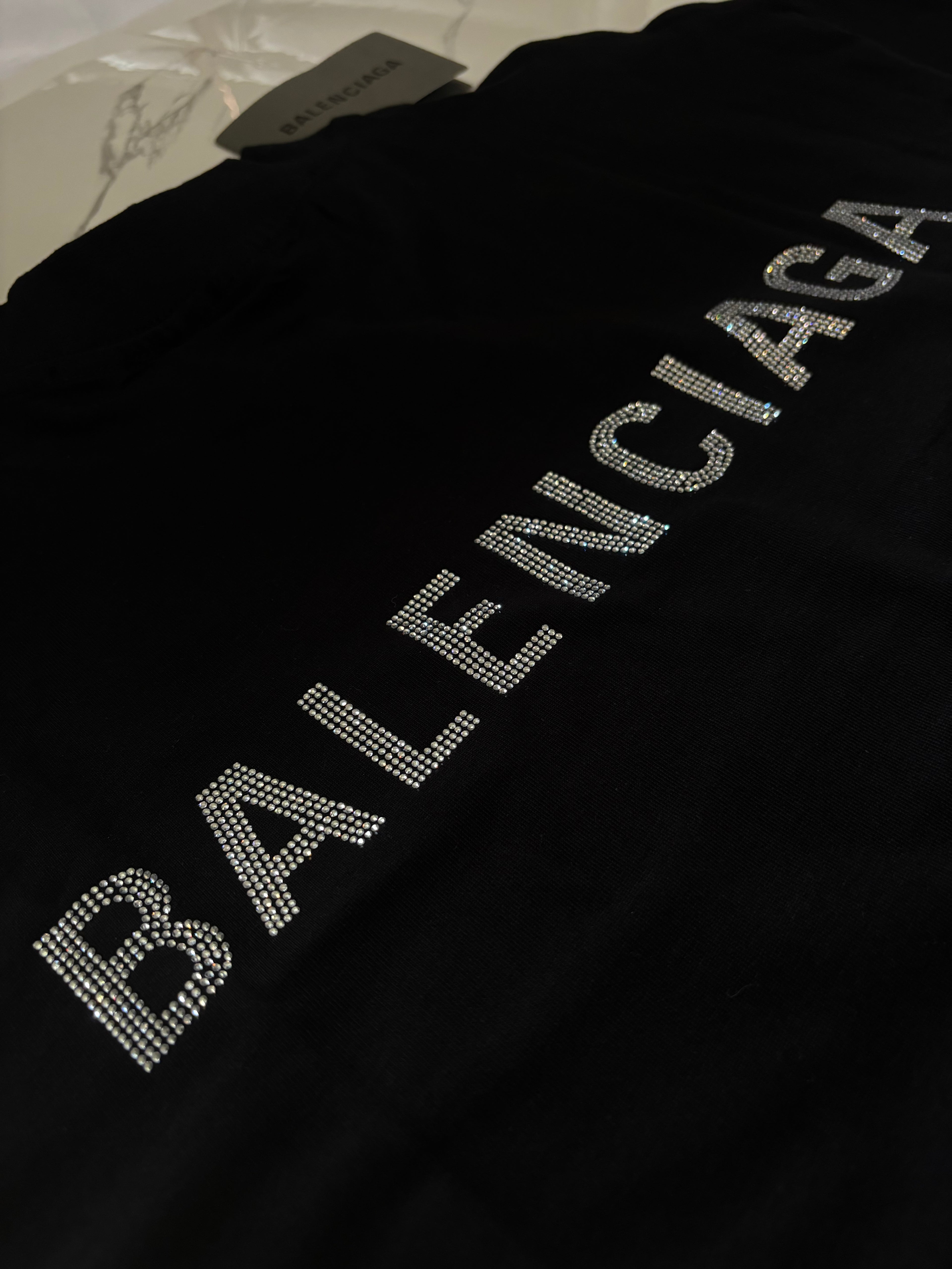 BALNCIAGA CRYSTAL T shirt