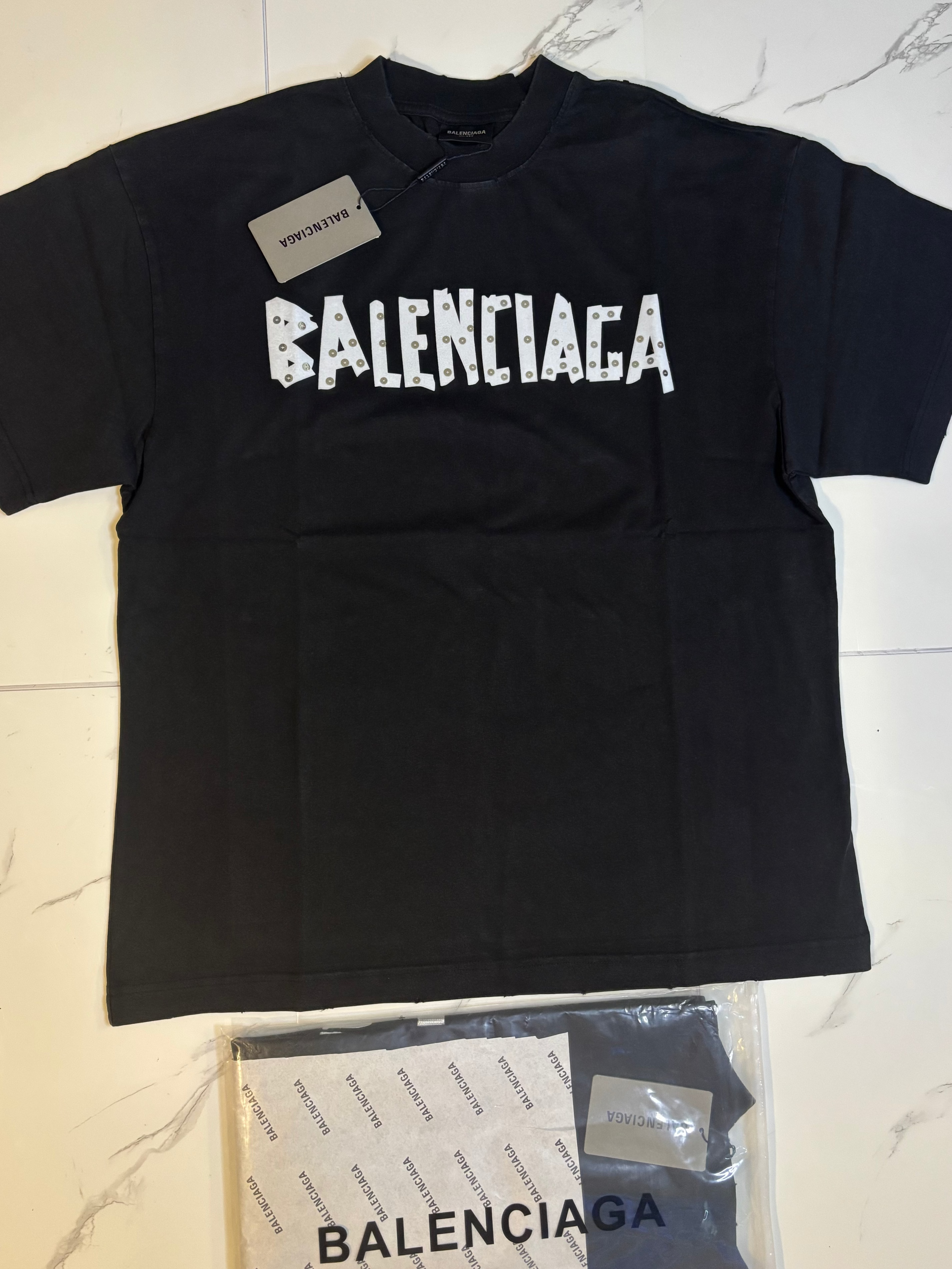 BALNCIAGA BOLTS LOGO T shirt