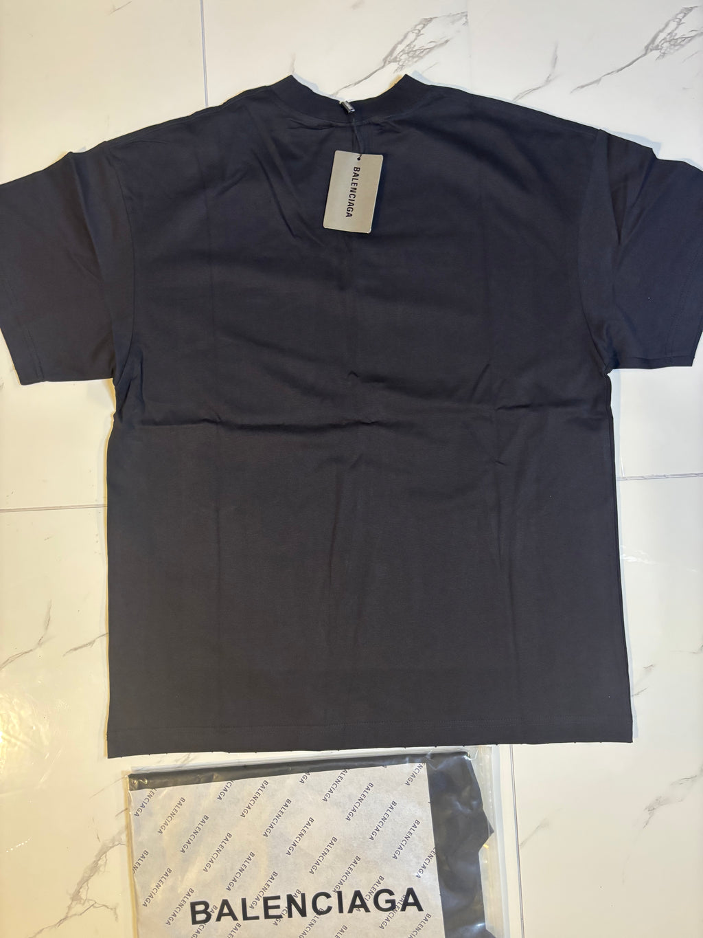 BALNCIAGA REVEAL LOGO T shirt Navy Blue