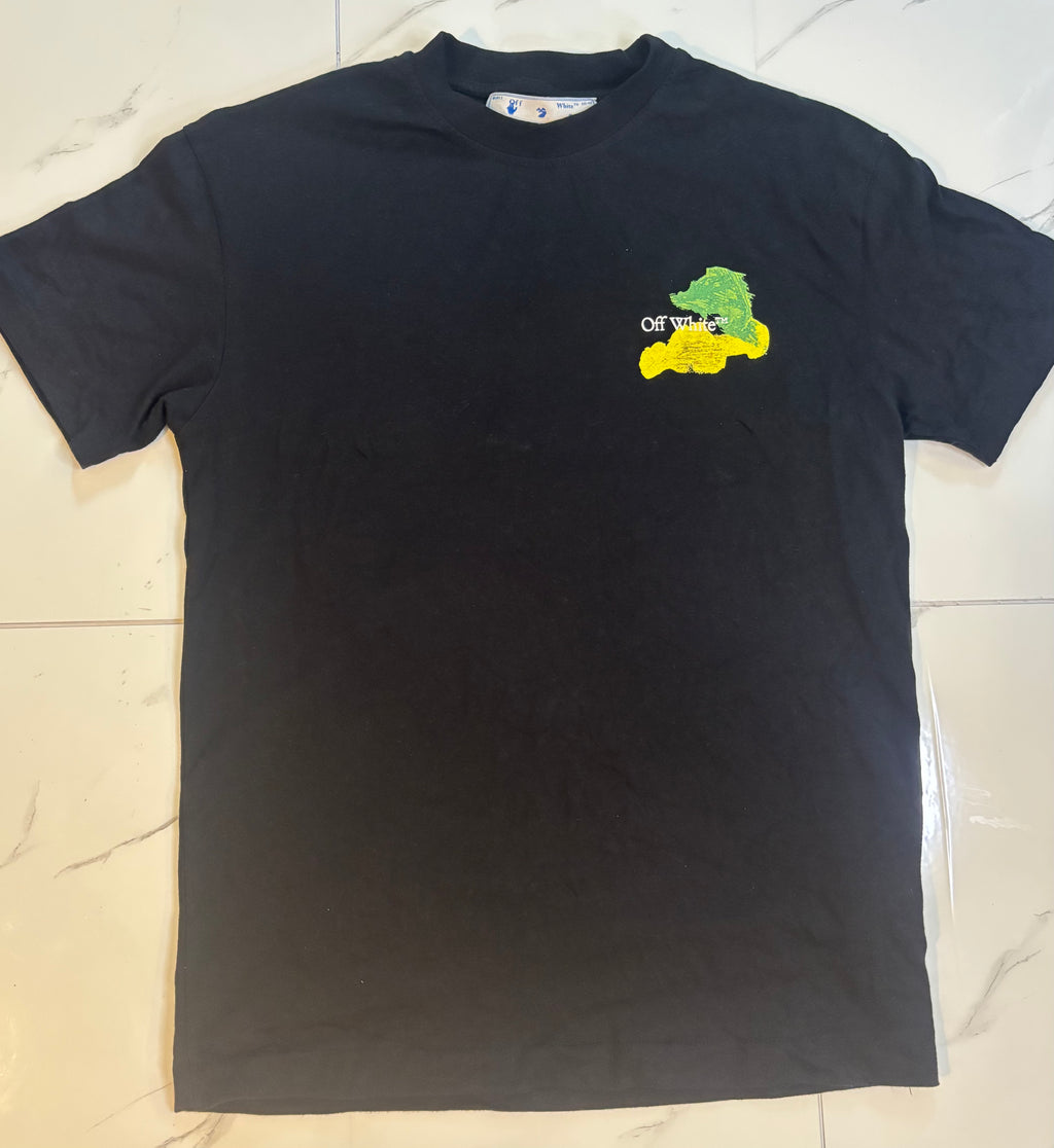 (PRE LOVED) Off White cross back logo T shirt medium